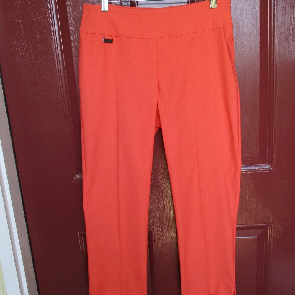 Peck & Peck Ankle Pants Sz 8 Stretch OrangeMe Second